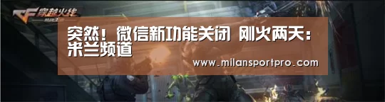 突然!微信新功能关闭 刚火两天:米兰频道(图4) 米兰频道